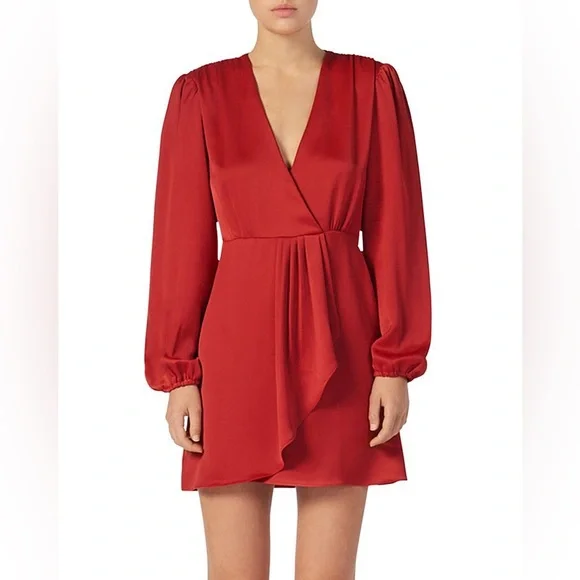 knee length dresses for ladies Leana Mini Dress in Dark Wild Flower Cantaloupe